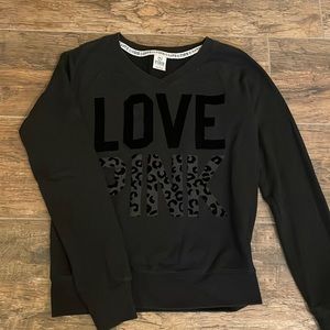 PINK Black Sweatshirt